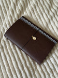 A5 Espresso Lace Leather Journal