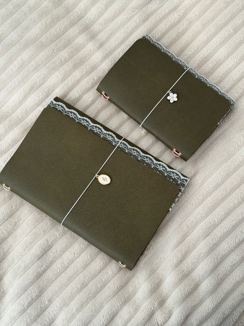 A5 Zaytūni Lace Leather Journal