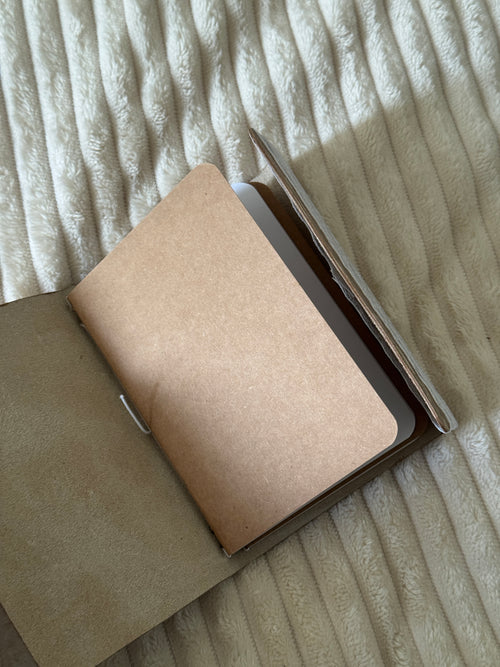 A6 Cinnamon Lace Leather Journal
