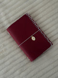 A6 Red Velvet Lace Leather Journal