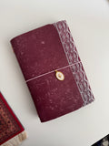 A5 Deep Purple Lace Leather Journal